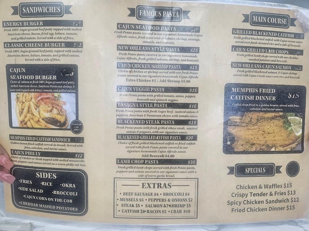 Energy Famous Pasta Restaurant Menu image 1